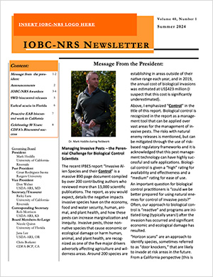 IOBC-NRS Newsletter Vol. 40, No. 1, Summer 2024