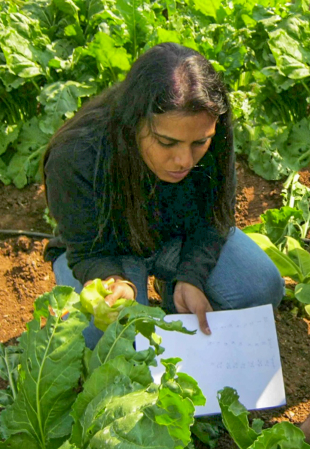 Malvika Chaudhary, field work as biological control practitioner